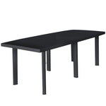 Hagebord Antrasitt 216X90X72 Cm Plast