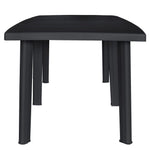 Hagebord Antrasitt 216X90X72 Cm Plast