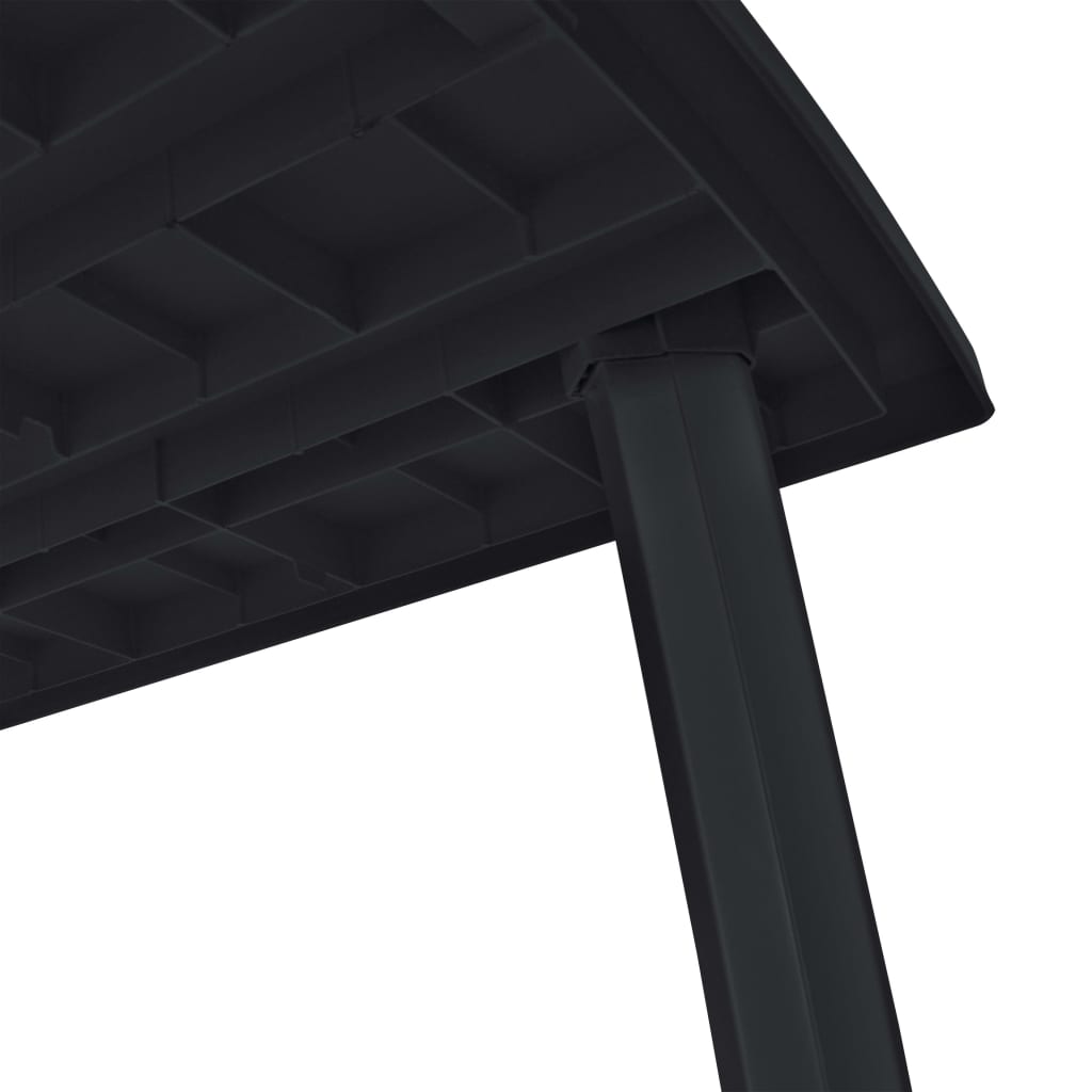 Hagebord Antrasitt 216X90X72 Cm Plast