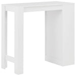 Barbord Med Hylle Hvit 110X50X103 Cm