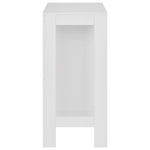 Barbord Med Hylle Hvit 110X50X103 Cm