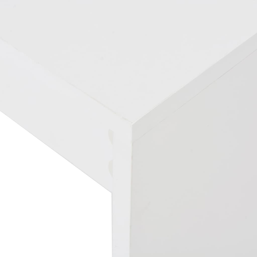 Barbord Med Hylle Hvit 110X50X103 Cm