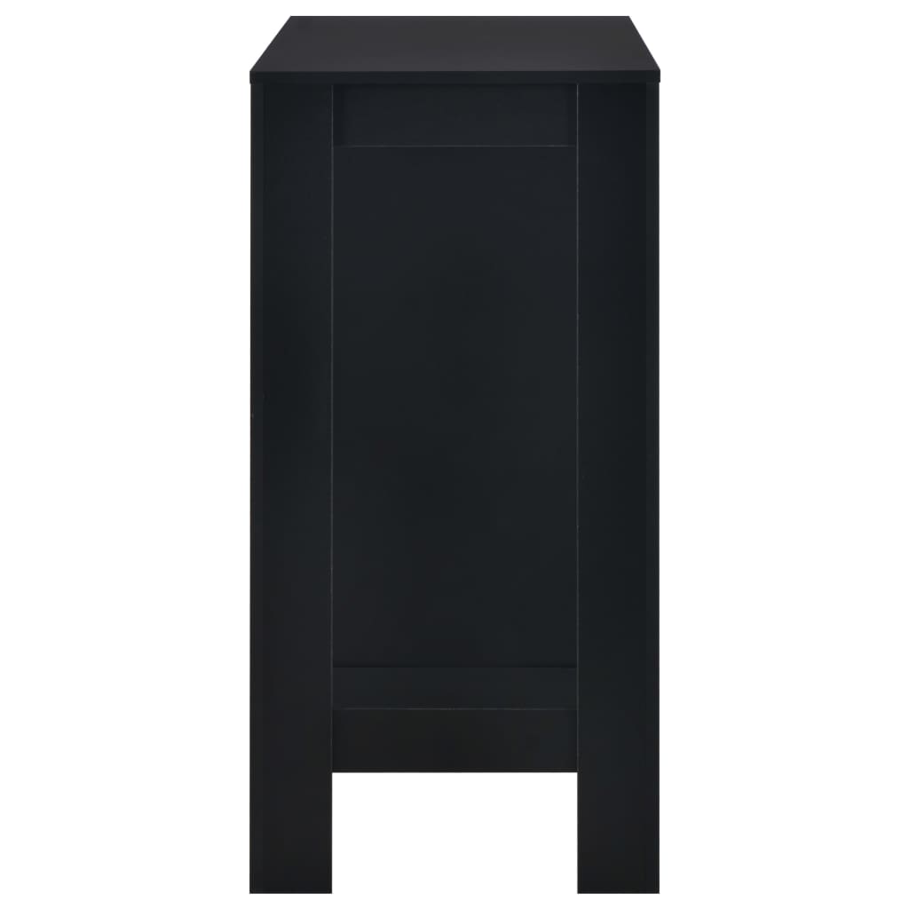 Barbord Med Hylle Svart 110X50X103 Cm
