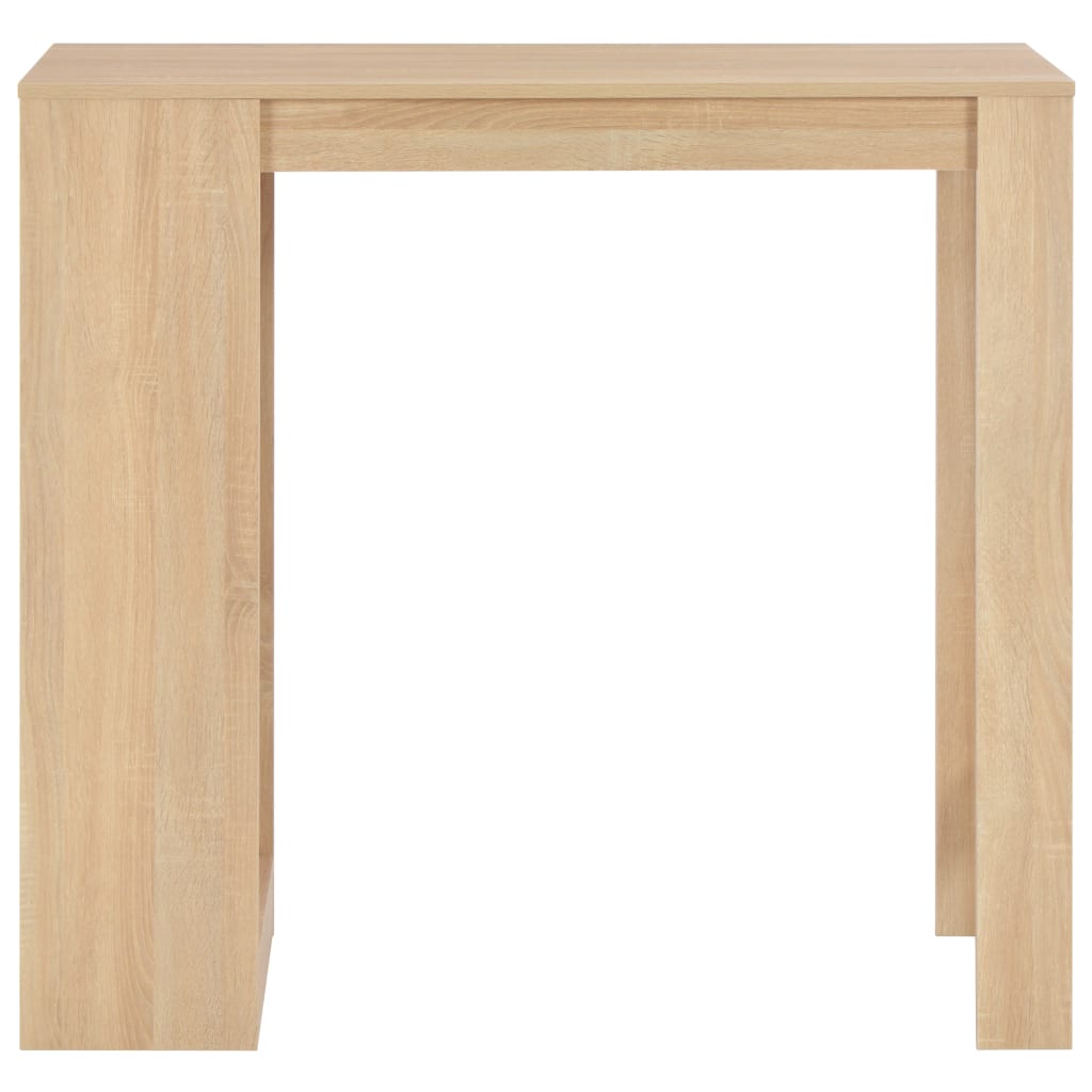 Barbord Med Hylle Eik 110X50X103 Cm