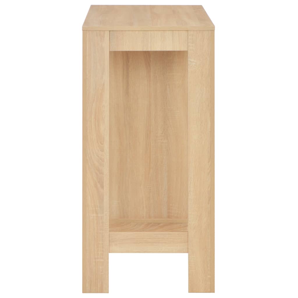 Barbord Med Hylle Eik 110X50X103 Cm