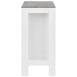 Barbord Med Hylle Hvit 110X50X103 Cm