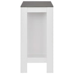 Barbord Med Hylle Hvit 110X50X103 Cm