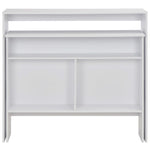 Barbord Med 2 Bordplater 130X40X120 Cm Hvit