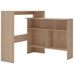 Barbord Med 2 Bordplater 130X40X120 Cm Eik