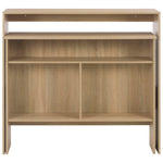 Barbord Med 2 Bordplater 130X40X120 Cm Eik