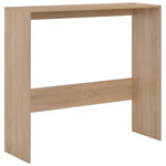 Barbord Med 2 Bordplater 130X40X120 Cm Eik