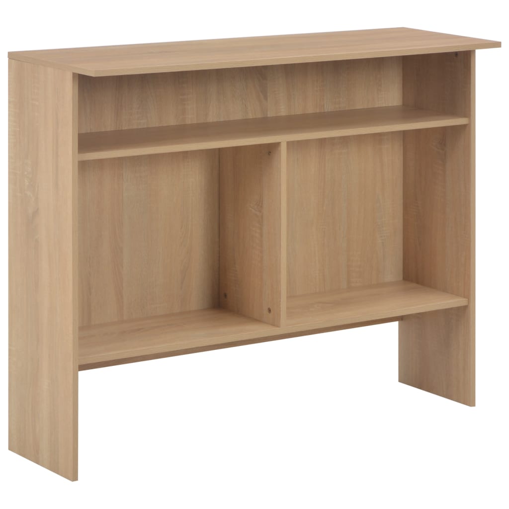 Barbord Med 2 Bordplater 130X40X120 Cm Eik