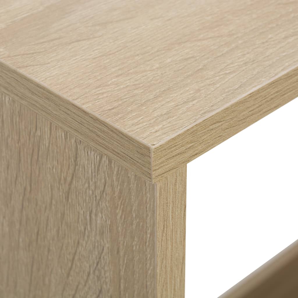 Barbord Med 2 Bordplater 130X40X120 Cm Eik