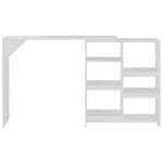 Barbord Med Flyttbar Hylle Hvit 138X39X110 Cm