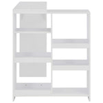 Barbord Med Flyttbar Hylle Hvit 138X39X110 Cm