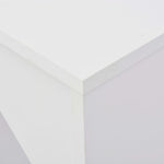Barbord Med Flyttbar Hylle Hvit 138X39X110 Cm