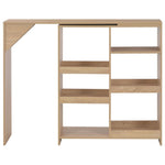 Barbord Med Flyttbar Hylle Eik 138X39X110 Cm
