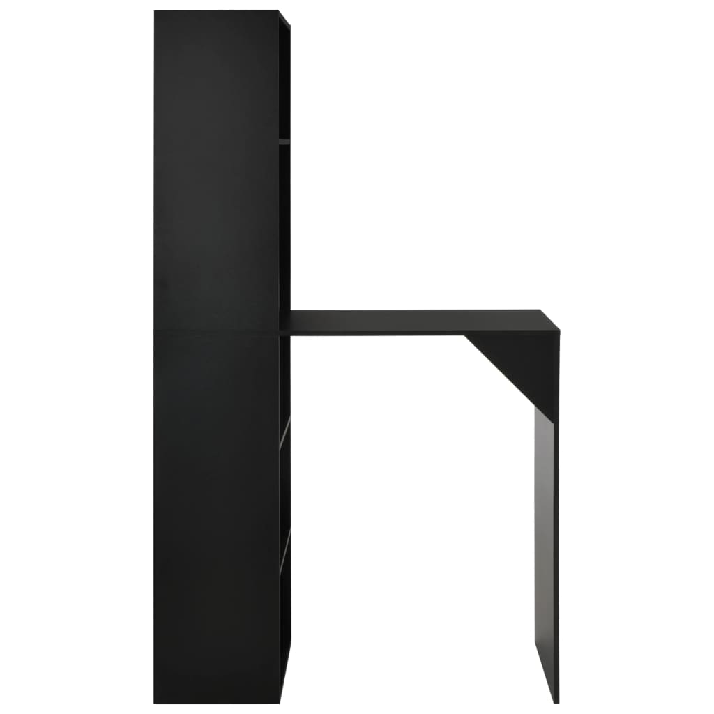 Barbord Med Skap 115X59X200 Cm Svart