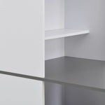 Barbord Med Skap Hvit 115X59X200 Cm
