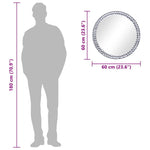 Veggspeil 60 Cm Herdet Glass