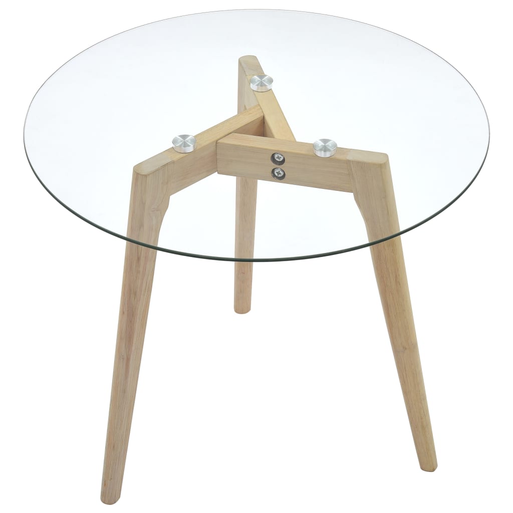 Sidebordsett 2 Stk Herdet Glass