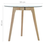 Sidebordsett 2 Stk Herdet Glass