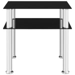 Sidebord Svart 45X50X45 Cm Herdet Glass