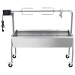 Grill Med Elektrisk Grillspyd Rustfritt Stål