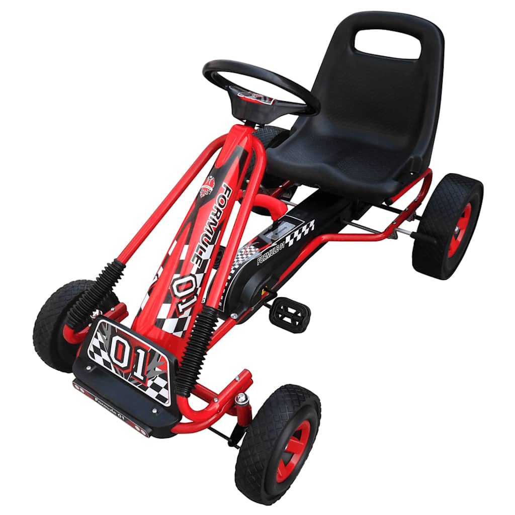 Pedal-Go-Kart For Barn Rød