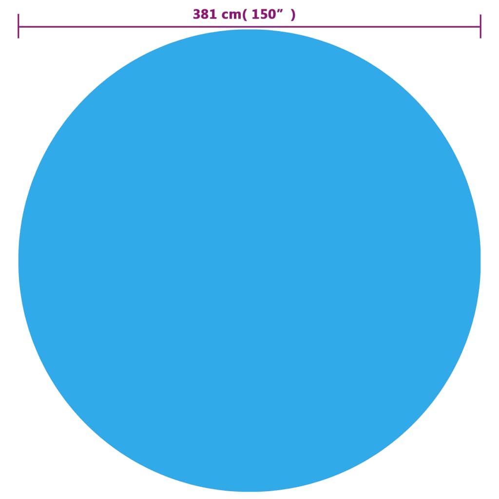 Flytende Solarduk Pe 381 Cm Blå