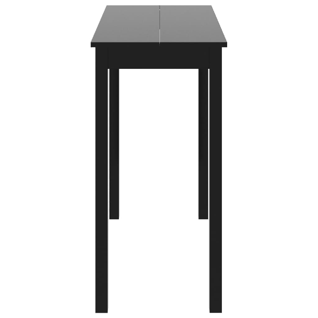 Barbord Mdf Svart 115X55X107 Cm