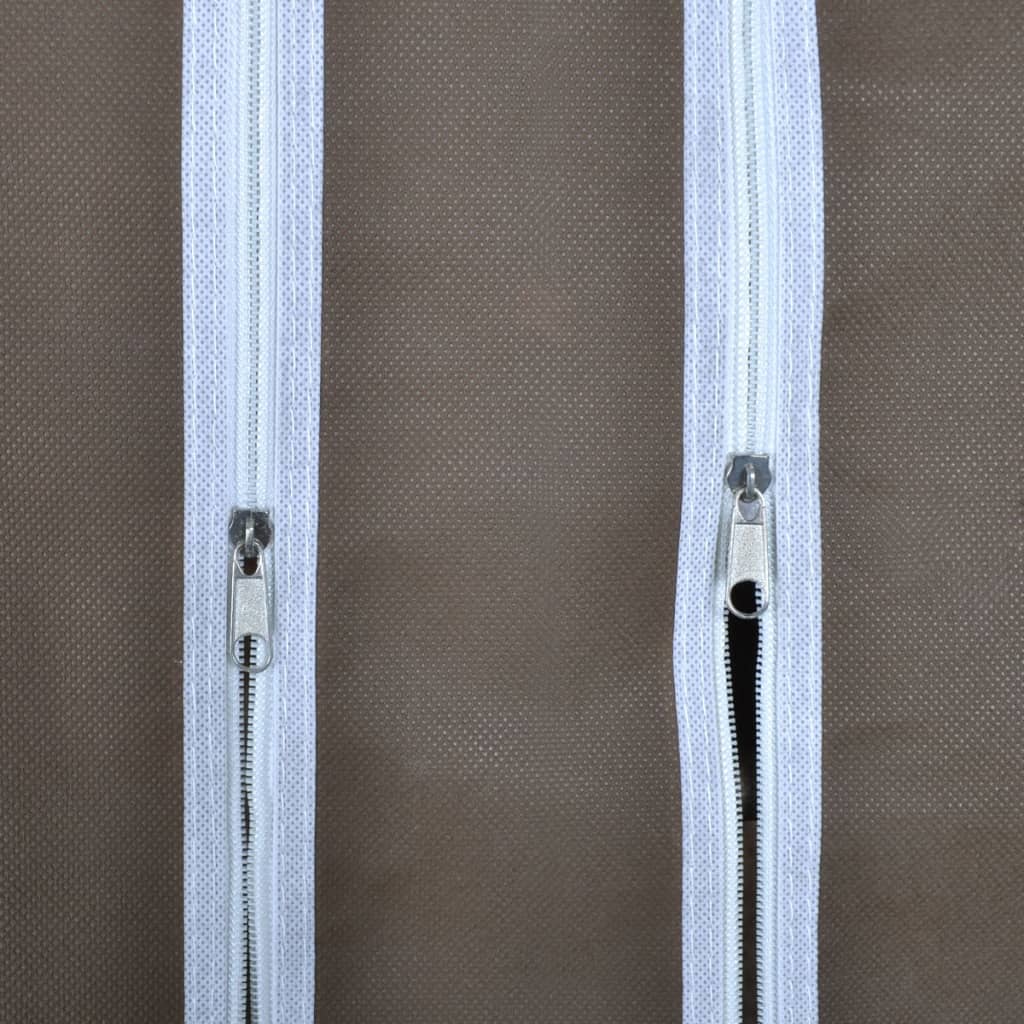 Garderobeskap Med Rom Og Stenger 45X150X176 Cm Brun Stoff