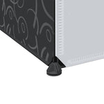 Modulskap Med 9 Rom 109X36,5X143 Cm Svart Og Hvit