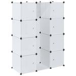 Modulskap Med 9 Rom 109X36,5X143 Cm Hvit