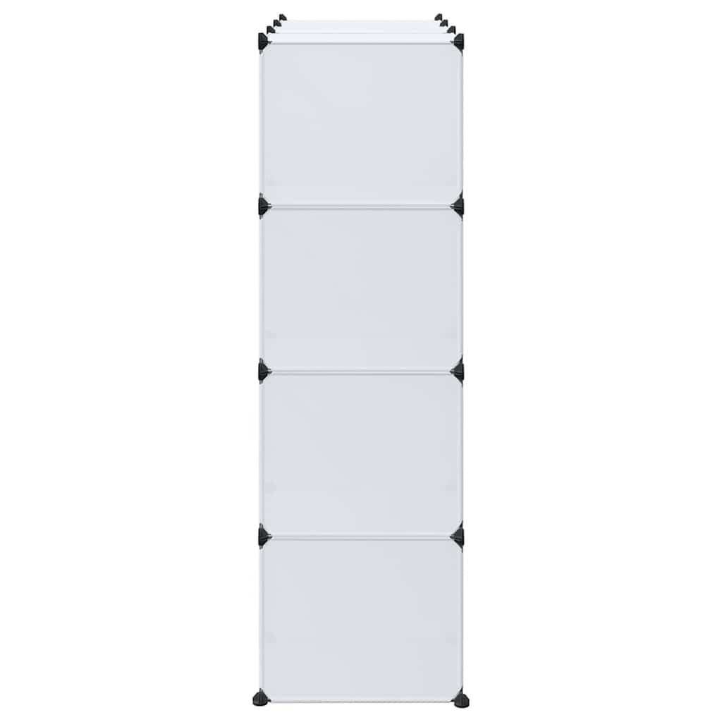 Modulskap Med 9 Rom 109X36,5X143 Cm Hvit