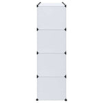 Modulskap Med 9 Rom 109X36,5X143 Cm Hvit