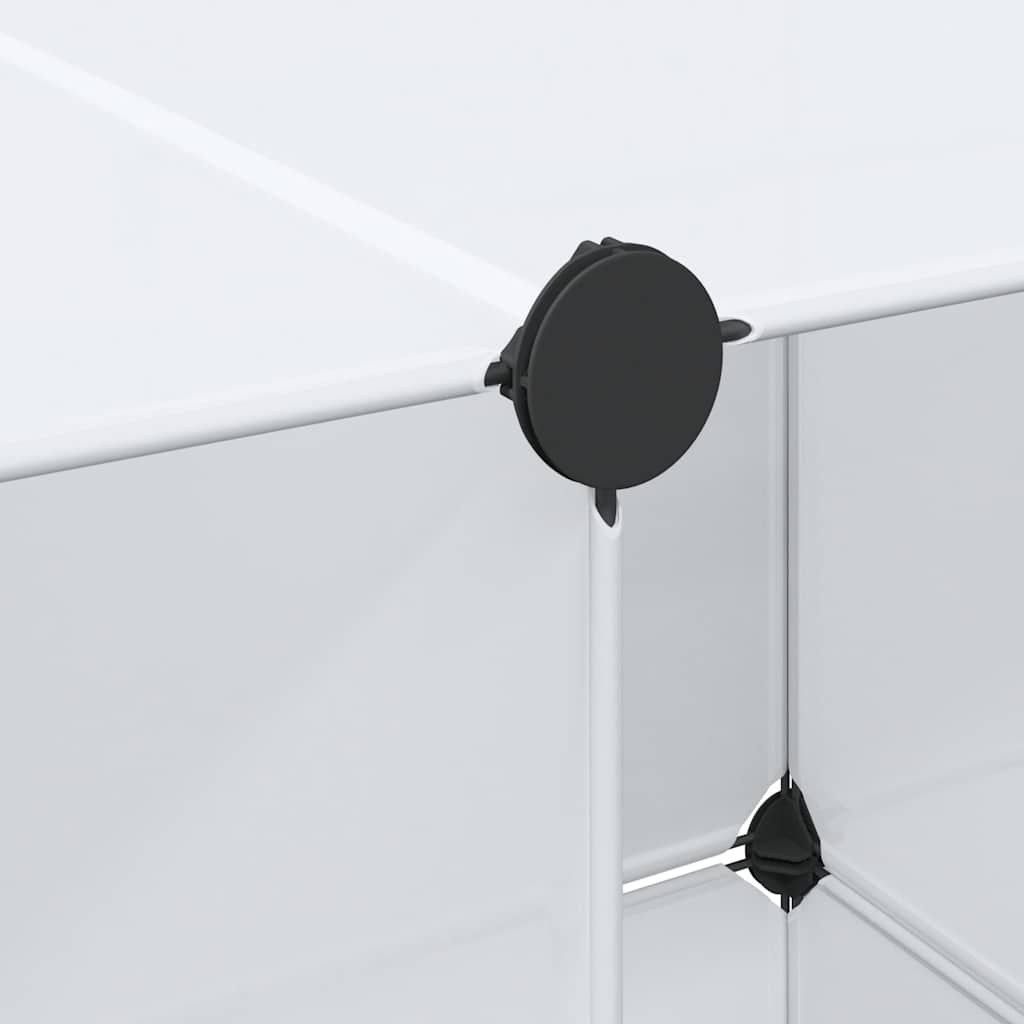 Modulskap Med 9 Rom 109X36,5X143 Cm Hvit