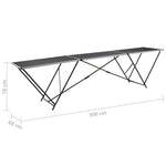 Foldbart Tapetbord Mdf Og Aluminium 300X60X78 Cm