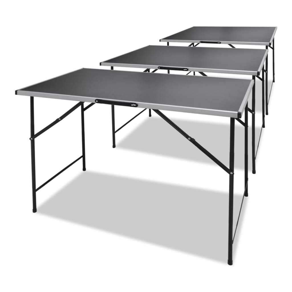 Arbeidsbord 3 Stk Sammenleggbare