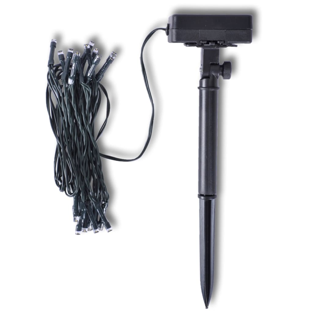 Kunstig Rund Busk 27 Cm Med Solcelledrevet Lys 2Stk