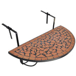 Hengende Balkongbord Terrakotta Mosaikk