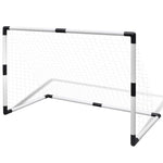 Minifotballmålsett Med Stolper Og Nett 2 Stk For Barn 91,5X48X61 Cm