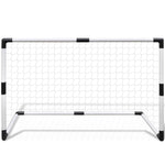 Minifotballmålsett Med Stolper Og Nett 2 Stk For Barn 91,5X48X61 Cm
