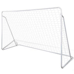 Fotballmålsett Med Stolper Og Nett 240X90X150 Cm Høykvalitets