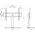 Tv Stativ Med Base 600 X 400 Mm 32&quot;- 70&quot;