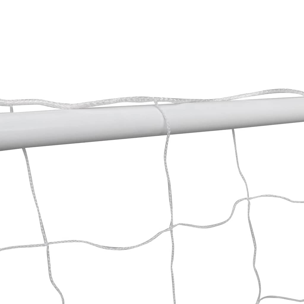 Fotballmål Med Nett 182X61X122 Cm Stål Hvit