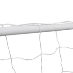 Fotballmål Med Nett 182X61X122 Cm Stål Hvit