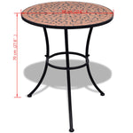 Bistrobord Terrakotta 60 Cm Mosaikk