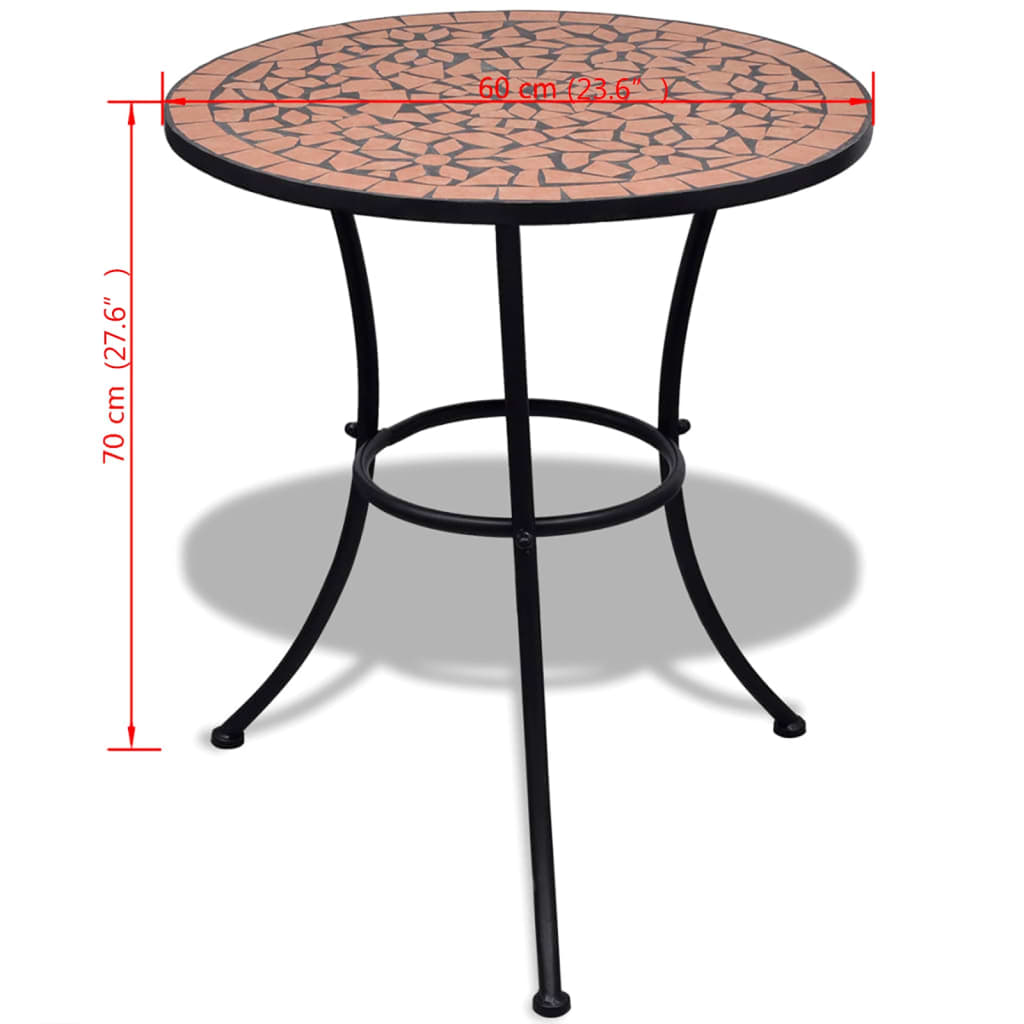 Bistrobord Terrakotta 60 Cm Mosaikk