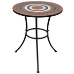 Bistrobord Terrakotta Og Hvitt 60 Cm Mosaikk